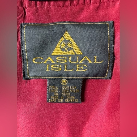 Vintage 80s silk baroque windbreaker- men's medium, women L - Picture 6 of 16